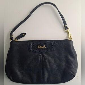 Coach Vintage 1941 Black Mini Bag Wristlet with Gold Hardware EUC